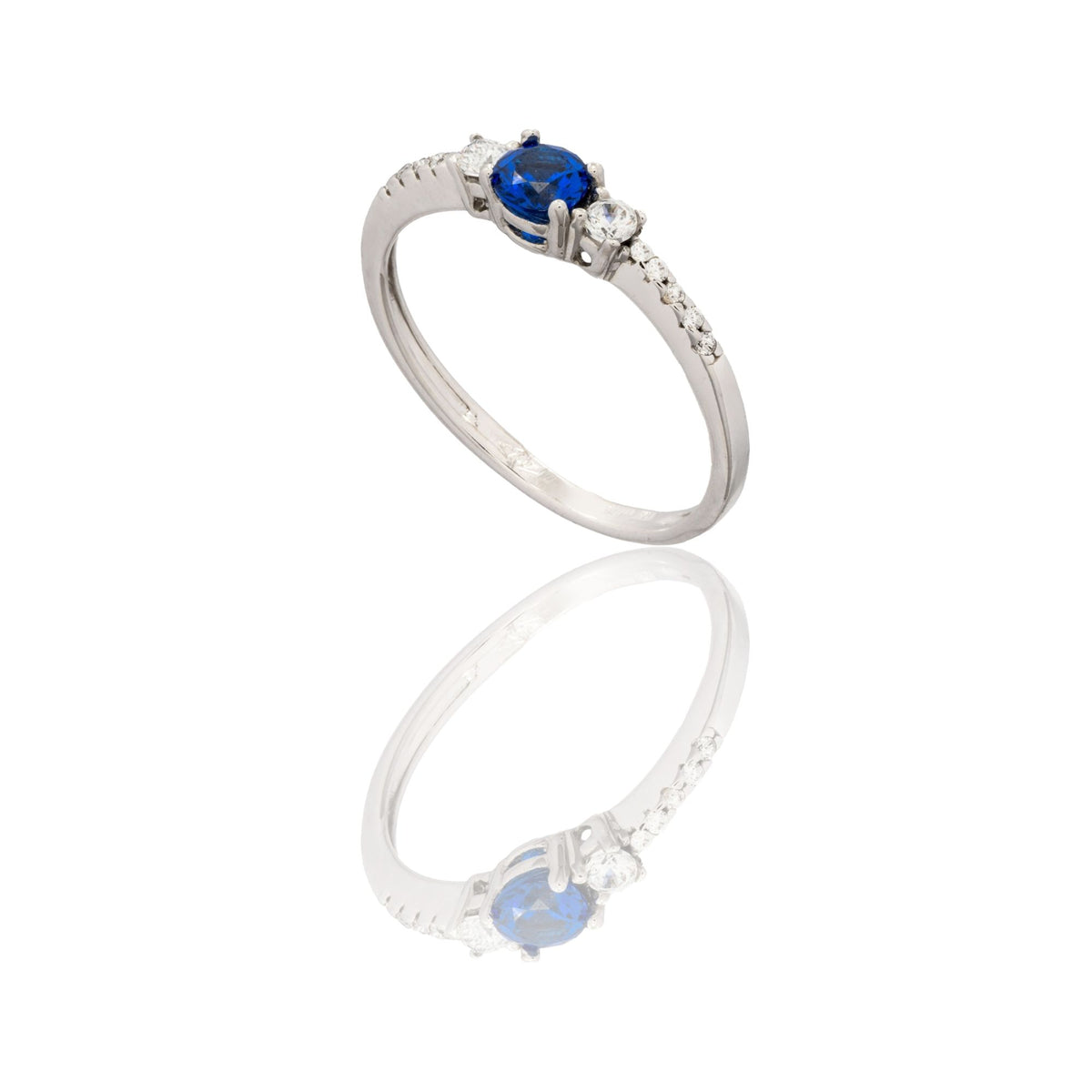 ANELLO DONNA MEZZA VERETTA CON CENTRALE