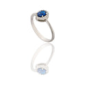 ANELLO DONNA OVALE CENTRO E CONTORNO