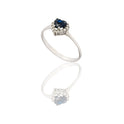 ANELLO DONNA CUORE CENTRO E CONTORNO