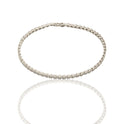 Bracciale Oro Bianco Oro 18 carati Tennis 2+1 Zirconi Bianchi lunghezza 18cm