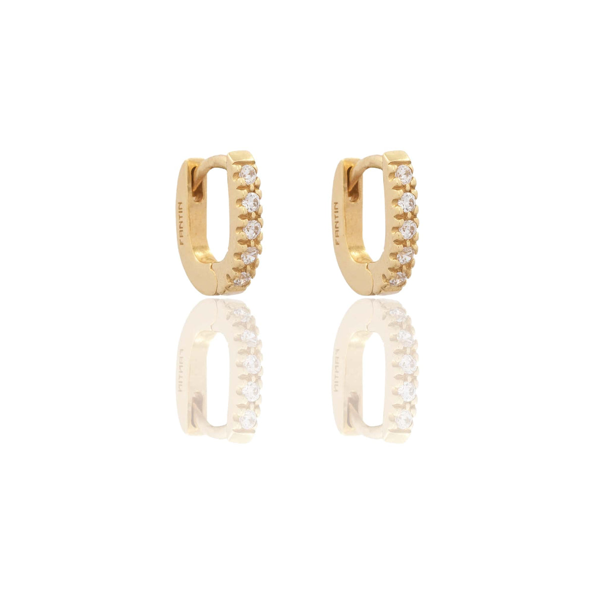 ORECCHINI QUADRATO PAVE'