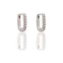 ORECCHINI QUADRATO PAVE'