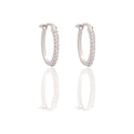 ORECCHINI DONNA OVALI PAVE'
