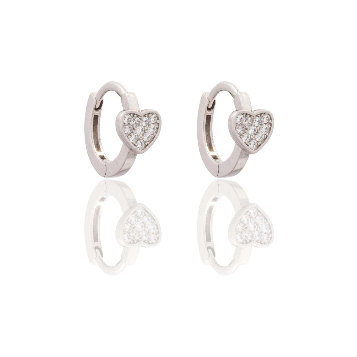 ORECCHINI DONNA CERCHIETTO CON CUORE