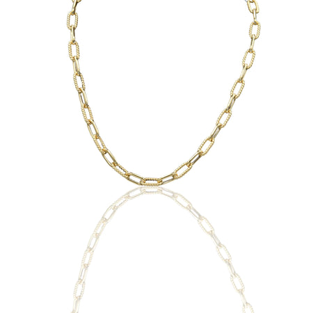 Collana Oro Giallo Oro 18 carati Catena Rolò Solo Oro