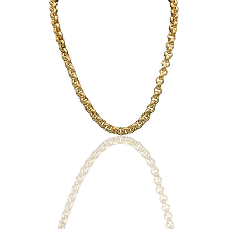Collana Oro Giallo Oro 18 carati Maglia Rolo' Solo Oro