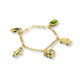 BRACCIALE DONNA MAGLIA CATENA CHARMS