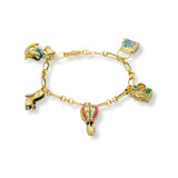 BRACCIALE DONNA MAGLIA CATENA CHARMS