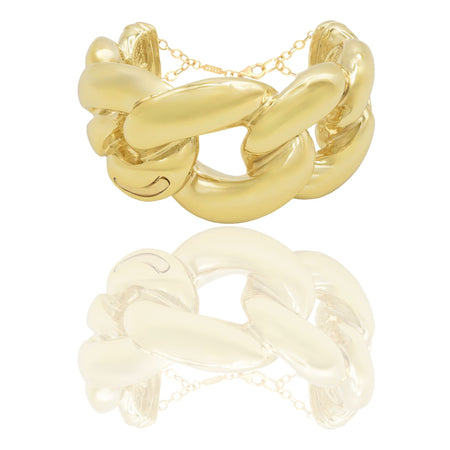 Bracciale Oro Giallo Oro 18 carati  Rigido Groumette Solo Oro 1 mis.