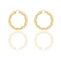 Orecchini Oro Giallo Oro 18 carati Cerchi Torchon   Solo Oro Spessore mm. 8 diametro interno  cm.6,00