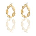 ORECCHINI DONNA CERCHI TORCHON CON GRECA