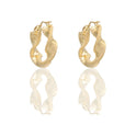 ORECCHINI DONNA CERCHI TORCHON CON GRECA