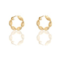 Orecchini Oro Giallo Oro 18 carati Cerchi Torchon Con Greca Solo Oro Spessore mm. 8 diametro interno  cm.3,5 