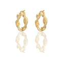 ORECCHINI DONNA CERCHI TORCHON CON GRECA