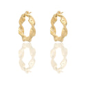 ORECCHINI DONNA CERCHI TORCHON CON GRECA