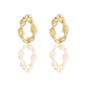 ORECCHINI DONNA CERCHI TORCHON CON GRECA