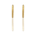 Orecchini Oro Giallo Oro Bianco Oro 18 carati Cerchi Bombati Solo Oro Spessore mm.6 diametro interno  cm.5
