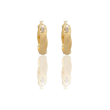 Orecchini Oro Giallo Oro Bianco Oro 18 carati Cerchi Squadrati  Solo Oro Spessore mm.6 diametro interno  cm.2,5