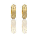 Orecchini Oro Giallo Oro Bianco Oro 18 carati Cerchi Bombati Solo Oro Spessore mm.10 diametro interno  cm.3