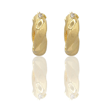 Orecchini Oro Giallo Oro Bianco Oro 18 carati Cerchi Bombati Solo Oro Spessore mm.10 diametro interno  cm.3