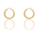 Orecchini Oro Giallo Oro 18 carati Cerchi Scavati  Solo Oro Spessore mm. 0,6 diametro interno  cm.2