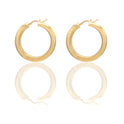 Orecchini Oro Giallo Oro 18 carati Cerchi Scavati  Solo Oro Spessore mm. 0,5 diametro interno  cm.2
