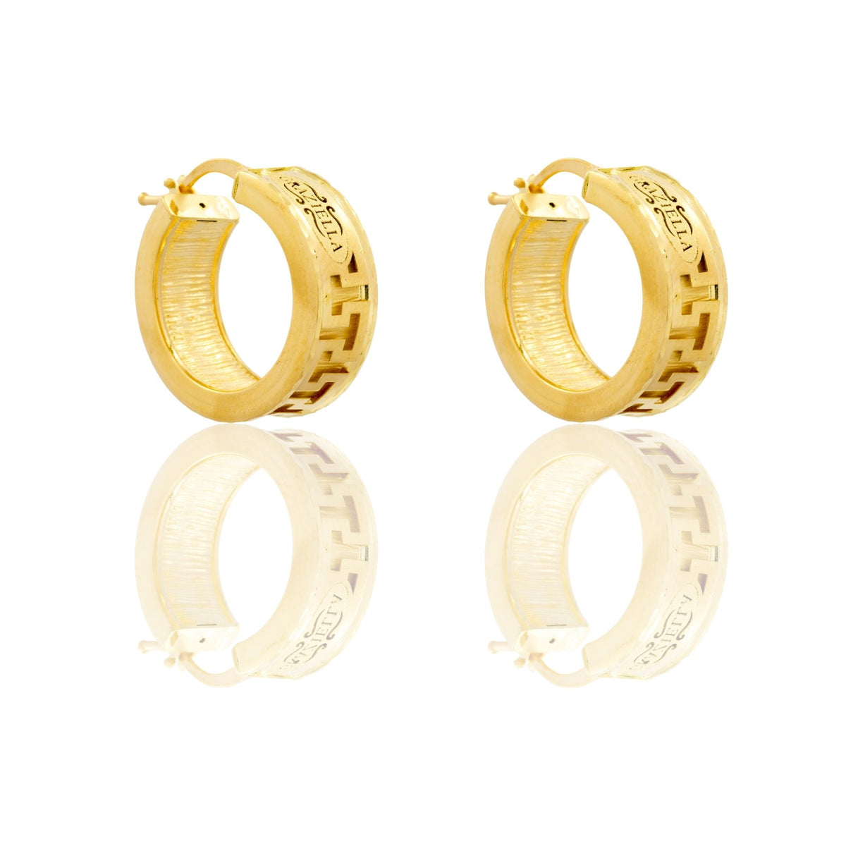 ORECCHINI DONNA CERCHI CON GRECA