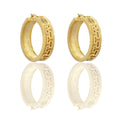 ORECCHINI DONNA CERCHI CON GRECA