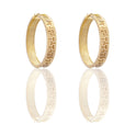 ORECCHINI DONNA CERCHI CON GRECA