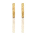 Orecchini Oro Giallo Oro 18 carati Cerchi Con Greca Solo Oro  diametro interno  cm.4