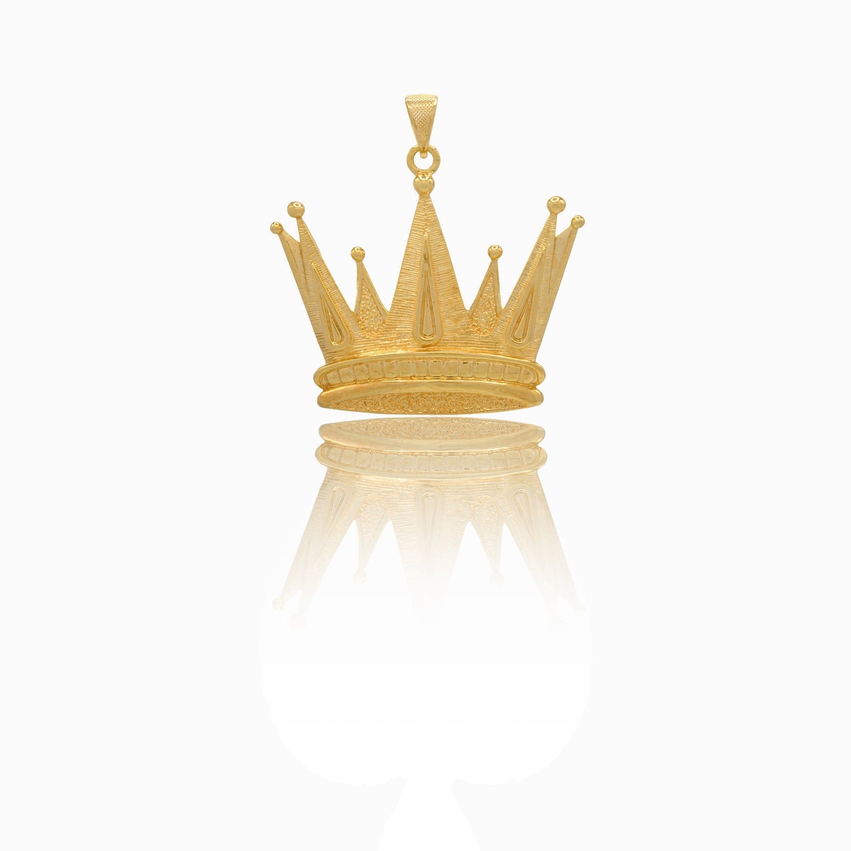 Ciondolo Oro Giallo Oro 18 carati  Elettroformato Corona Solo Oro