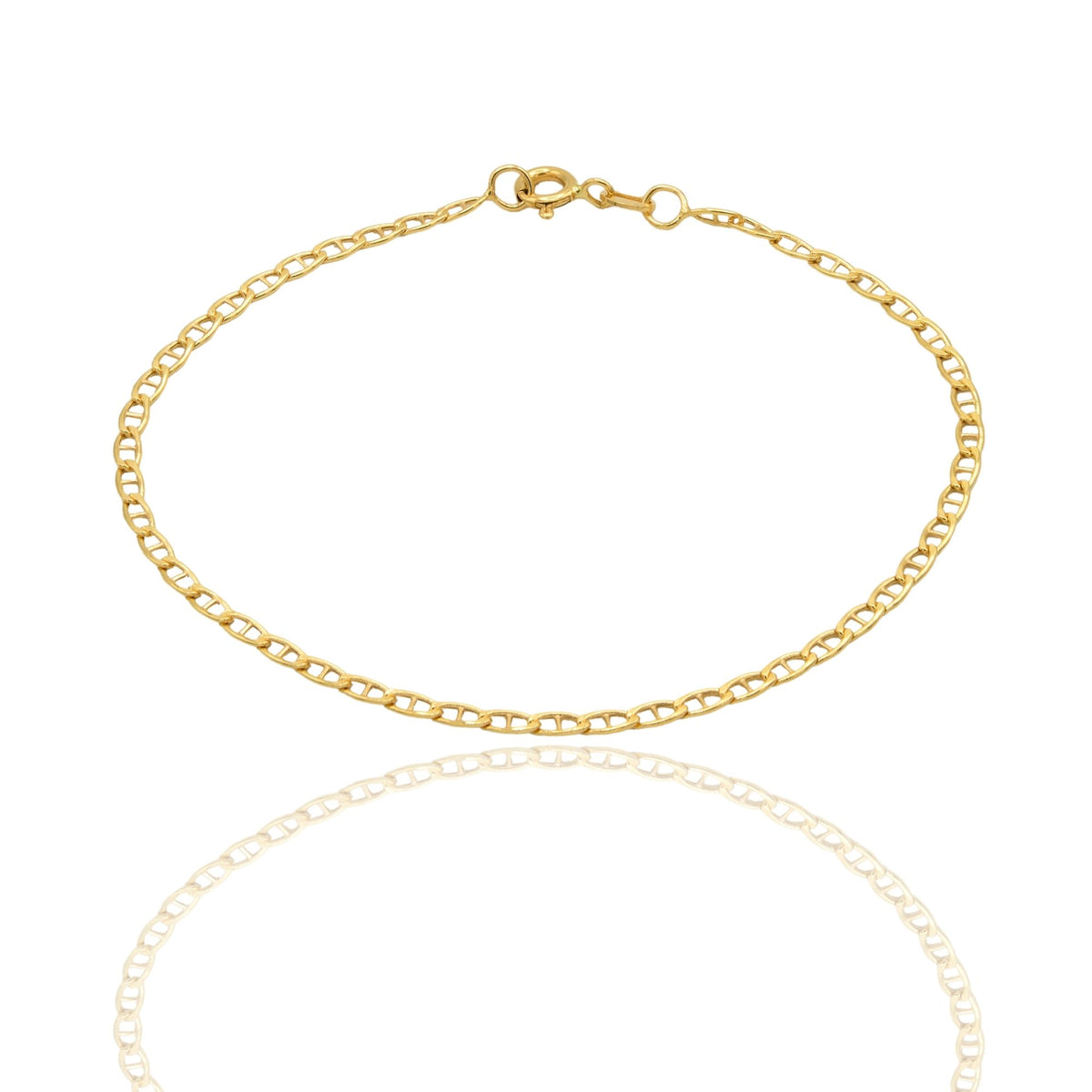 Bracciale Oro Giallo Oro 18 carati  Catena Maglia Marinara  Solo Oro