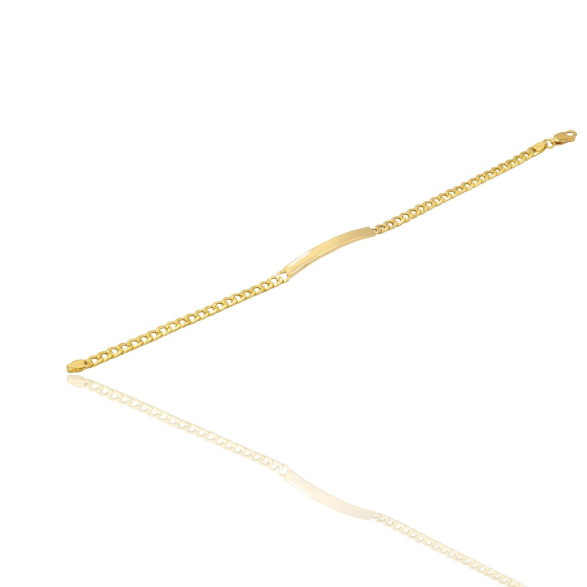 Bracciale Oro Giallo Oro 18 carati  Catena Maglia Groumette Solo Oro cm 20