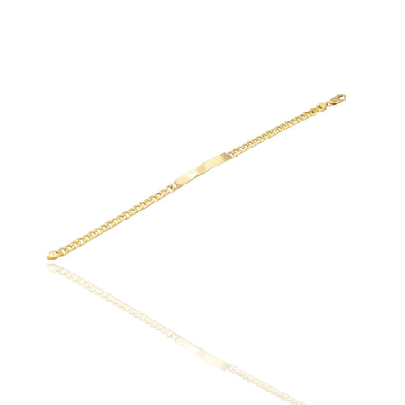 Bracciale Oro Giallo Oro 18 carati  Catena Maglia Groumette Solo Oro cm 20