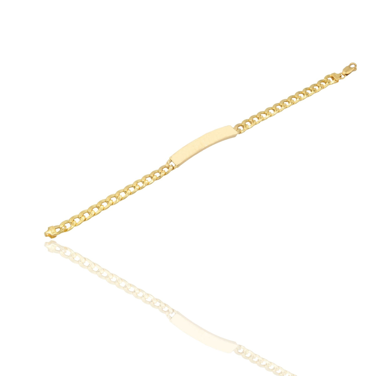Bracciale Oro Giallo Oro 18 carati  Catena Maglia Groumette Solo Oro