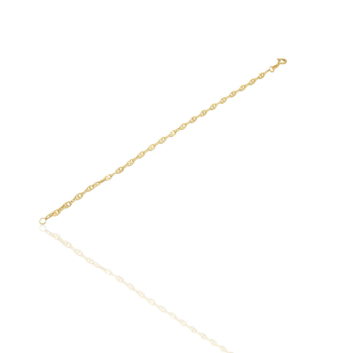 Bracciale Oro Giallo Oro 18 carati Catena Maglia Marinara Solo Oro