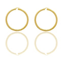 Orecchini Oro Giallo Oro 18 carati Cerchio Solo Oro Spessore mm. 6 diametro interno cm.7