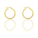 Orecchini Oro Giallo Oro 18 carati Cerchio  Solo Oro Spessore mm. 2 diametro interno cm.2,5