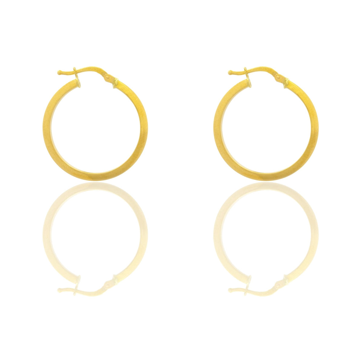 Orecchini Oro Giallo Oro 18 carati Cerchio  Solo Oro Spessore mm. 2 diametro interno cm.2,5