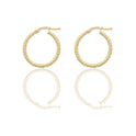 Orecchini Oro Giallo Oro 18 carati Cerchio  Solo Oro Spessore mm. 2 diametro interno cm.1,5