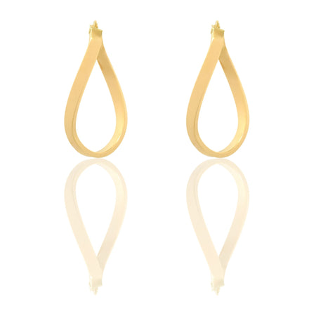 Orecchini Oro Giallo Oro 18 carati Cerchio  Solo Oro Spessore mm. 3*1,5  diametro interno cm.2