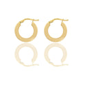 Orecchini Oro Giallo Oro 18 carati Cerchio  Solo Oro Spessore mm. 3 diametro interno cm.1,5
