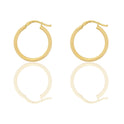 Orecchini Oro Giallo Oro 18 carati Cerchio  Solo Oro Spessore mm. 2 diametro interno cm.2,5