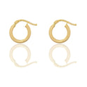 Orecchini Oro Giallo Oro 18 carati Cerchio  Solo Oro Spessore mm. 2 diametro interno cm.0,80