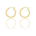 Orecchini Oro Giallo Oro 18 carati Cerchio  Solo Oro Spessore mm. 2,5 diametro interno cm.2