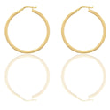 Orecchini Oro Giallo Oro 18 carati Cerchio  Solo Oro Spessore mm. 2,5 diametro interno cm.3,5