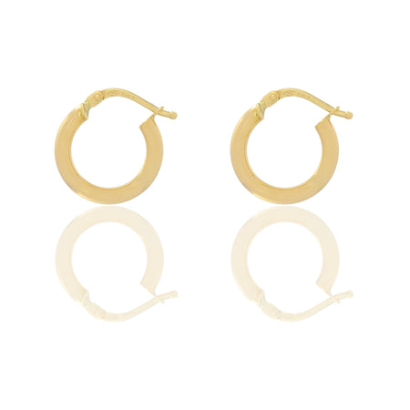 Orecchini Oro Giallo Oro 18 carati Cerchio  Solo Oro Spessore mm. 2.5 diametro interno cm.1,5