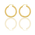 Orecchini Oro Giallo Oro 18 carati Cerchio  Solo Oro Spessore mm. 4 diametro interno cm.3