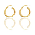 Orecchini Oro Giallo Oro 18 carati Cerchio  Solo Oro diametro interno cm.2