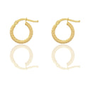 Orecchini Oro Giallo Oro 18 carati Cerchio  Solo Oro Spessore mm. 2 diametro interno cm.0,80